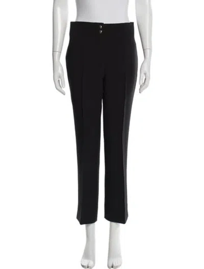 Pre-owned Veronica Beard Straight Leg Pants In Black