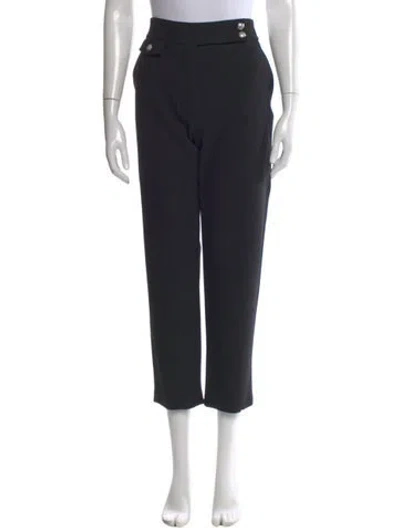 Pre-owned Veronica Beard Straight Leg Pants In Black