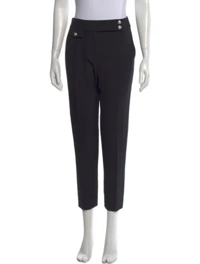 Pre-owned Veronica Beard Straight Leg Pants In Black