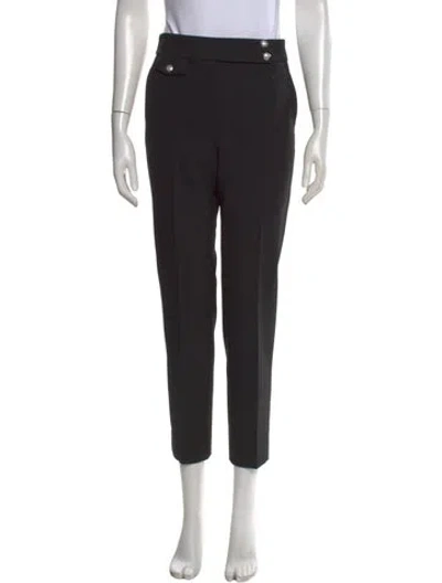 Pre-owned Veronica Beard Straight Leg Pants In Black