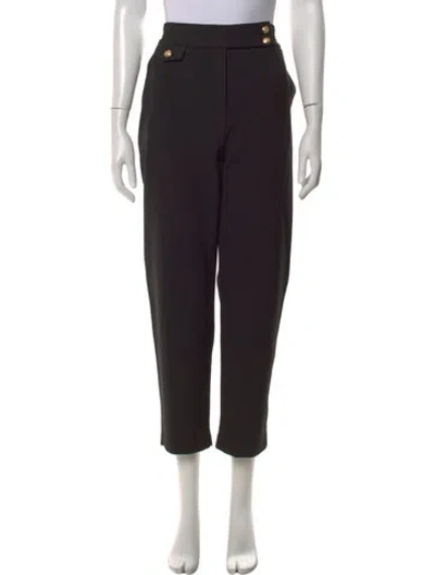 Pre-owned Veronica Beard Straight Leg Pants In Black