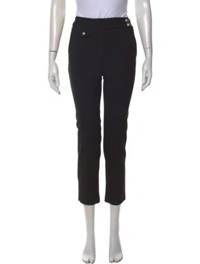 Pre-owned Veronica Beard Straight Leg Pants In Black
