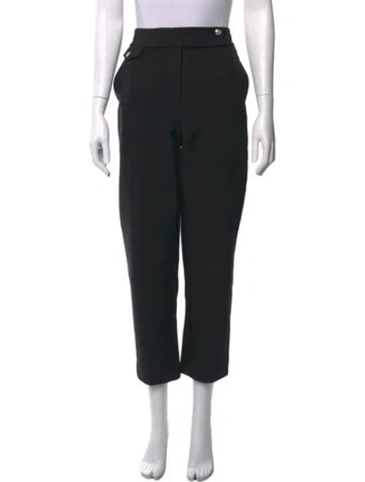 Pre-owned Veronica Beard Straight Leg Pants In Black