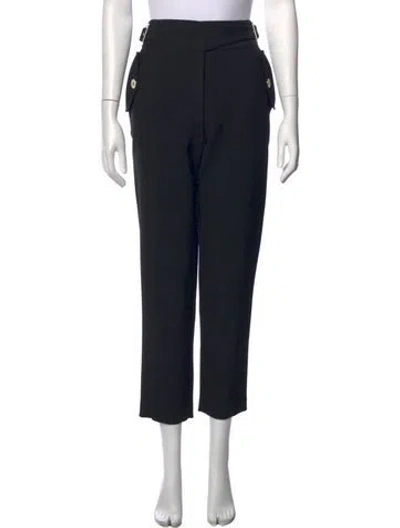 Pre-owned Veronica Beard Straight Leg Pants In Black