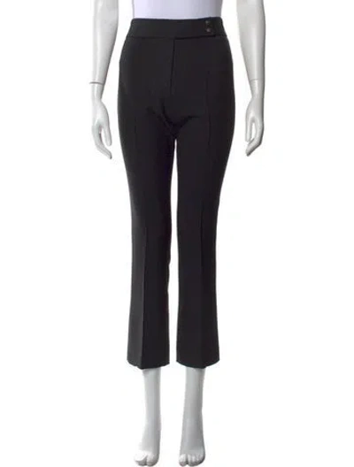 Pre-owned Veronica Beard Straight Leg Pants In Black
