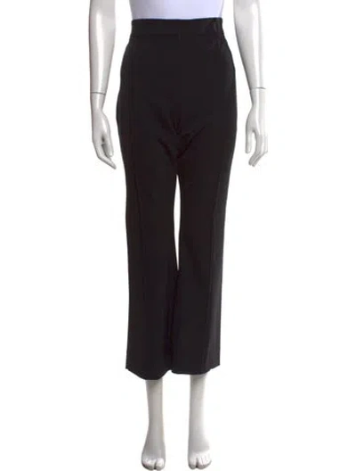 Pre-owned Veronica Beard Straight Leg Pants In Black