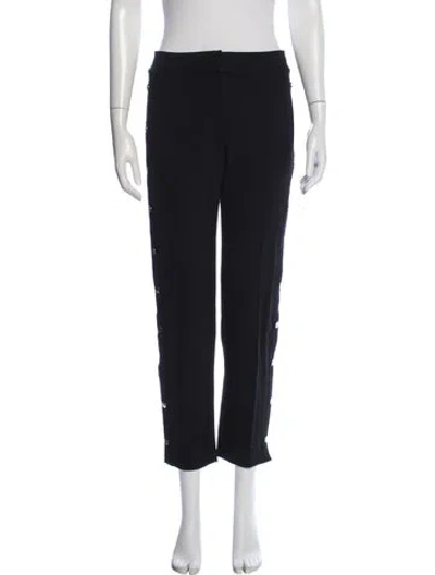 Pre-owned Veronica Beard Straight Leg Pants In Black
