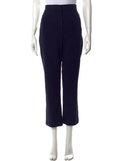 Pre-owned Veronica Beard Straight Leg Pants In Black