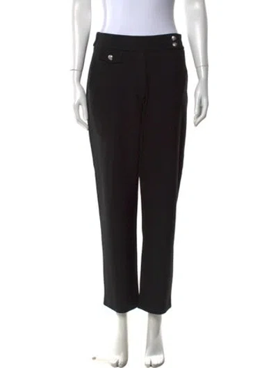 Pre-owned Veronica Beard Straight Leg Pants In Black