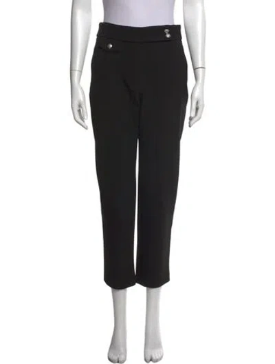Pre-owned Veronica Beard Straight Leg Pants In Black
