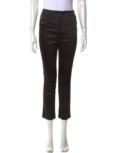 Pre-owned Veronica Beard Straight Leg Pants In Black