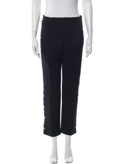 Pre-owned Veronica Beard Straight Leg Pants In Black