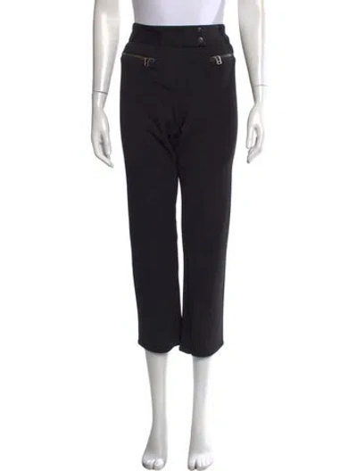 Pre-owned Veronica Beard Straight Leg Pants In Black