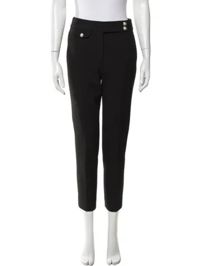 Pre-owned Veronica Beard Straight Leg Pants In Black