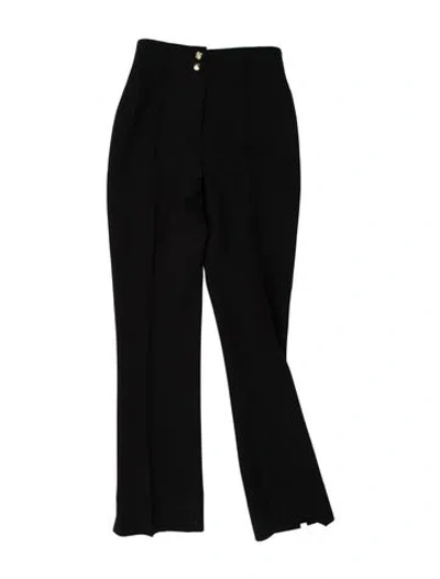 Pre-owned Veronica Beard Straight Leg Pants In Black