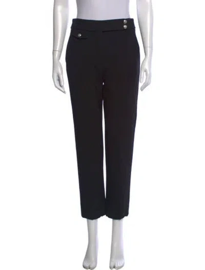 Pre-owned Veronica Beard Straight Leg Pants In Black