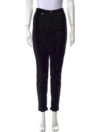 Pre-owned Veronica Beard Straight Leg Pants In Black