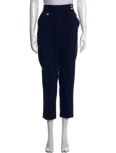Pre-owned Veronica Beard Straight Leg Pants In Black