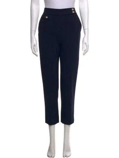 Pre-owned Veronica Beard Straight Leg Pants In Black