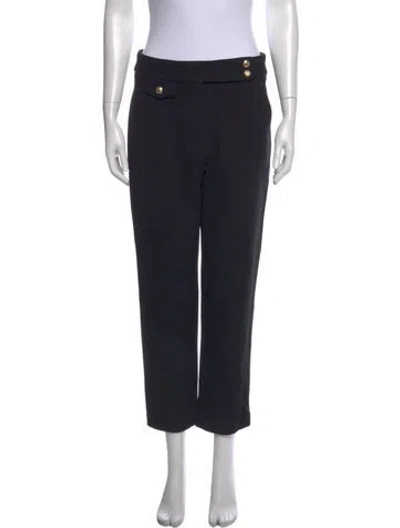 Pre-owned Veronica Beard Straight Leg Pants In Black