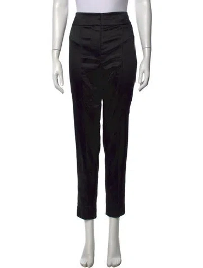 Pre-owned Veronica Beard Straight Leg Pants In Black