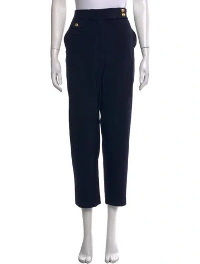 Pre-owned Veronica Beard Straight Leg Pants In Black