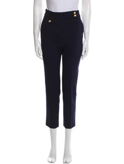 Pre-owned Veronica Beard Straight Leg Pants In Blue