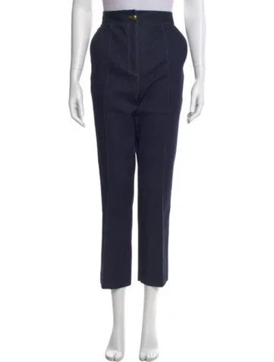 Pre-owned Veronica Beard Straight Leg Pants In Blue