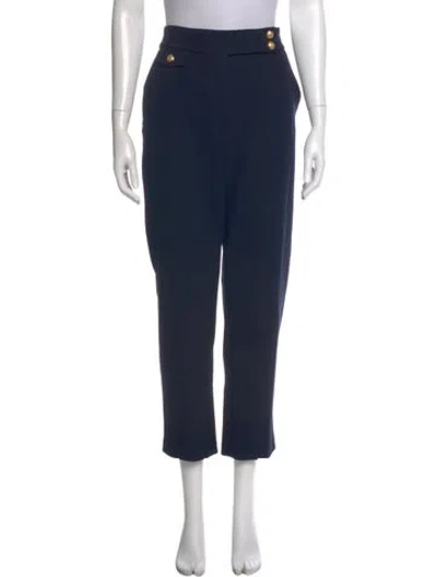 Pre-owned Veronica Beard Straight Leg Pants In Blue