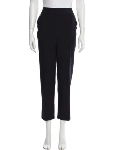 Pre-owned Veronica Beard Straight Leg Pants In Blue