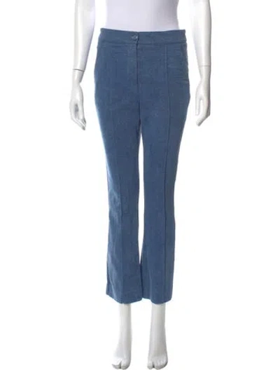Pre-owned Veronica Beard Straight Leg Pants In Blue