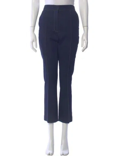 Pre-owned Veronica Beard Straight Leg Pants In Blue