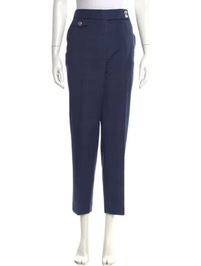 Pre-owned Veronica Beard Straight Leg Pants In Blue