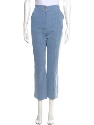 Pre-owned Veronica Beard Straight Leg Pants In Blue
