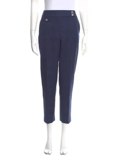 Pre-owned Veronica Beard Straight Leg Pants In Blue