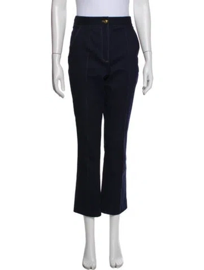 Pre-owned Veronica Beard Straight Leg Pants In Blue