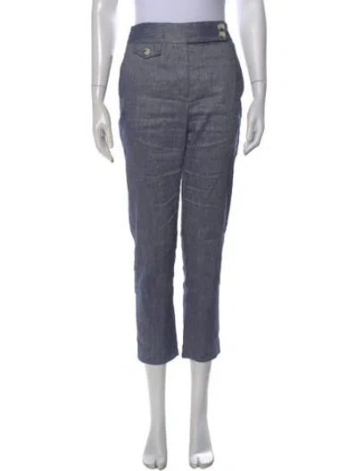 Pre-owned Veronica Beard Straight Leg Pants In Blue