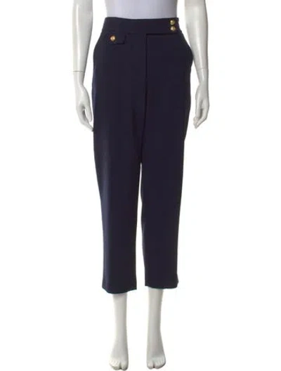 Pre-owned Veronica Beard Straight Leg Pants In Blue