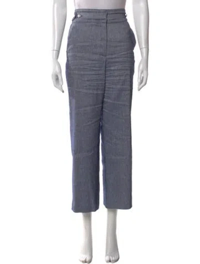 Pre-owned Veronica Beard Straight Leg Pants In Blue