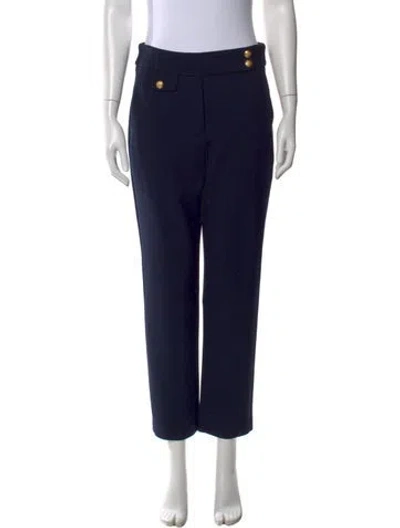 Pre-owned Veronica Beard Straight Leg Pants In Blue