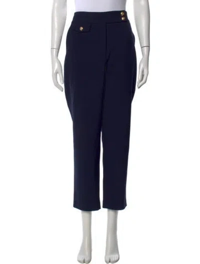 Pre-owned Veronica Beard Straight Leg Pants In Blue