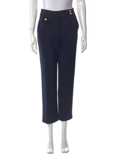 Pre-owned Veronica Beard Straight Leg Pants In Blue