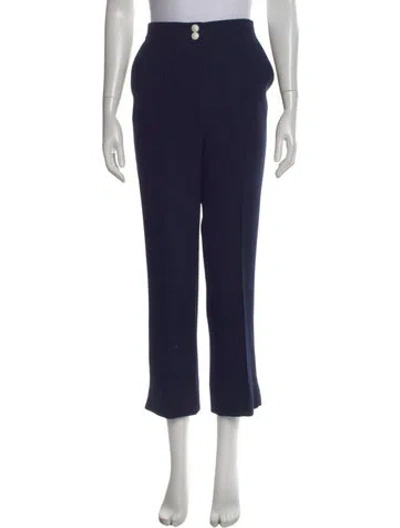 Pre-owned Veronica Beard Straight Leg Pants In Blue
