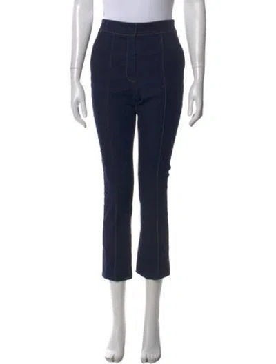 Pre-owned Veronica Beard Straight Leg Pants In Blue