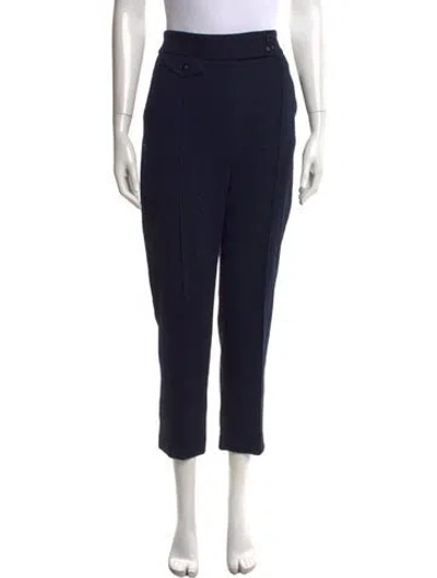 Pre-owned Veronica Beard Straight Leg Pants In Blue