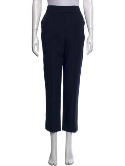 Pre-owned Veronica Beard Straight Leg Pants In Blue