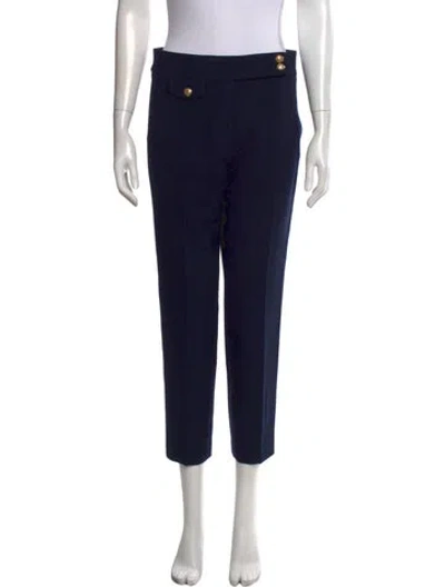 Pre-owned Veronica Beard Straight Leg Pants In Blue