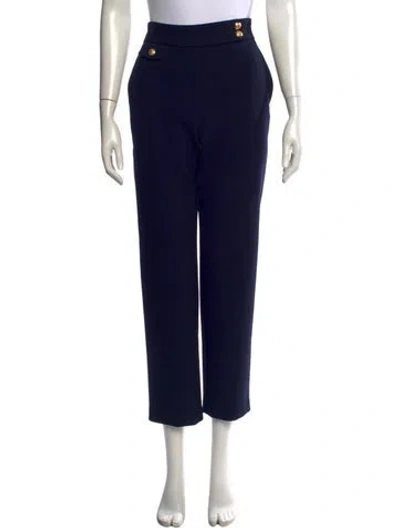 Pre-owned Veronica Beard Straight Leg Pants In Blue