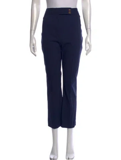 Pre-owned Veronica Beard Straight Leg Pants In Blue