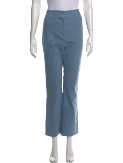 Pre-owned Veronica Beard Straight Leg Pants In Blue